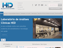 Tablet Screenshot of hed.com.br